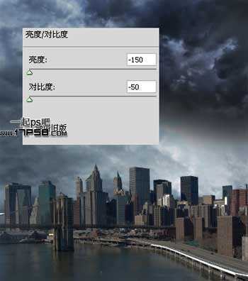 ‘photoshop合成制作出雨夜闪电绿色眼睛金刚狼‘