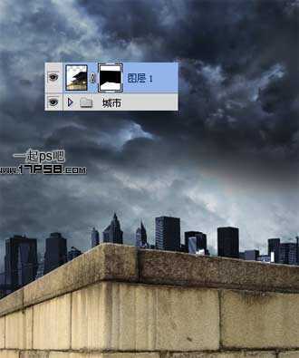 ‘photoshop合成制作出雨夜闪电绿色眼睛金刚狼‘