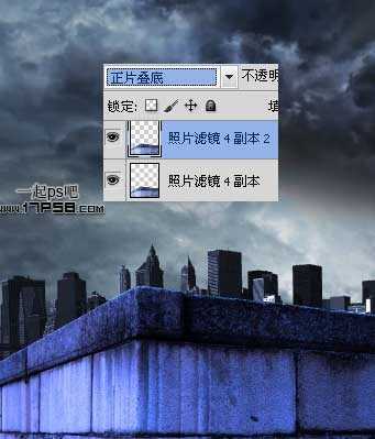 ‘photoshop合成制作出雨夜闪电绿色眼睛金刚狼‘