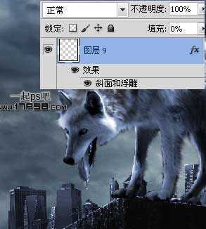‘photoshop合成制作出雨夜闪电绿色眼睛金刚狼‘