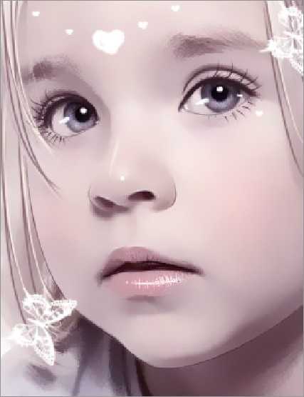 ‘PhotoShop为超萌的儿童照片打造出粉嫩转手绘效果‘