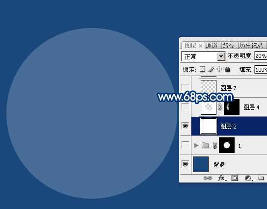 ‘Photoshop快速制作多层次的白色透明泡泡‘