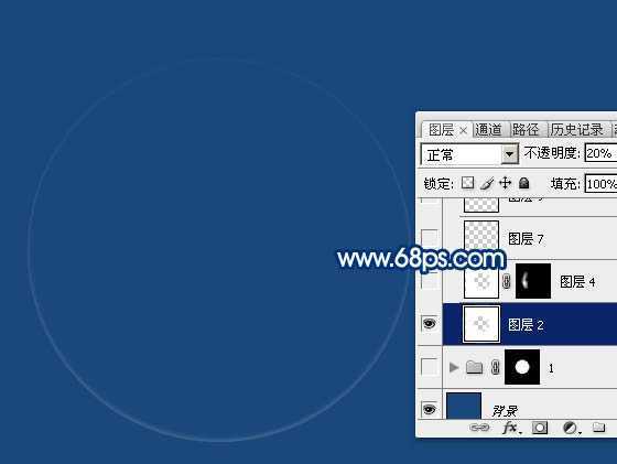 ‘Photoshop快速制作多层次的白色透明泡泡‘