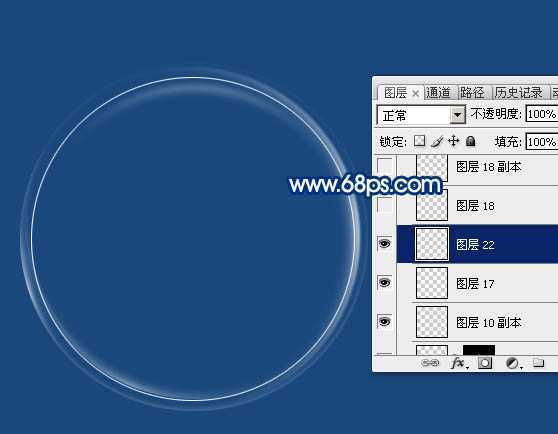 ‘Photoshop快速制作多层次的白色透明泡泡‘