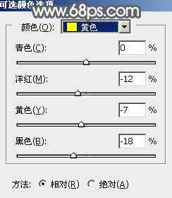 ‘Photoshop为古屋边的美女加上甜美的淡调黄绿色‘