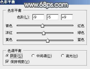 ‘Photoshop为古屋边的美女加上甜美的淡调黄绿色‘