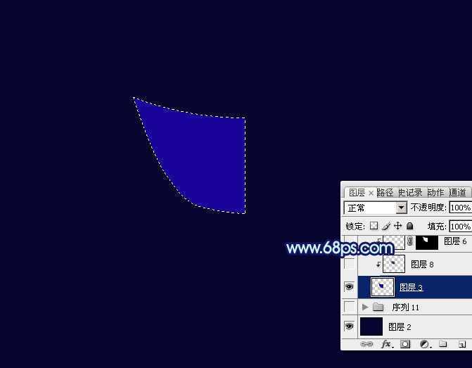 ‘Photoshop打造出梦幻的蓝色光束玫瑰花朵‘