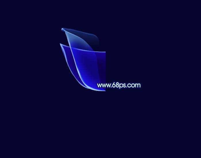 ‘Photoshop打造出梦幻的蓝色光束玫瑰花朵‘