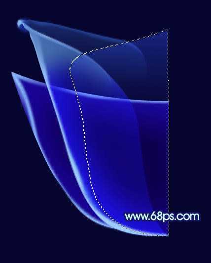 ‘Photoshop打造出梦幻的蓝色光束玫瑰花朵‘