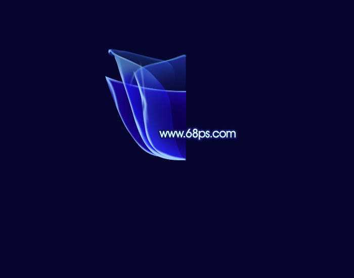 ‘Photoshop打造出梦幻的蓝色光束玫瑰花朵‘