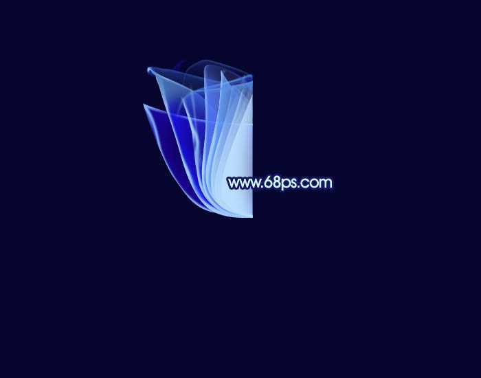 ‘Photoshop打造出梦幻的蓝色光束玫瑰花朵‘