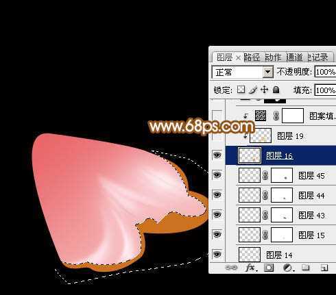 ‘Photoshop制作出一朵漂亮逼真的的粉红色牡丹‘