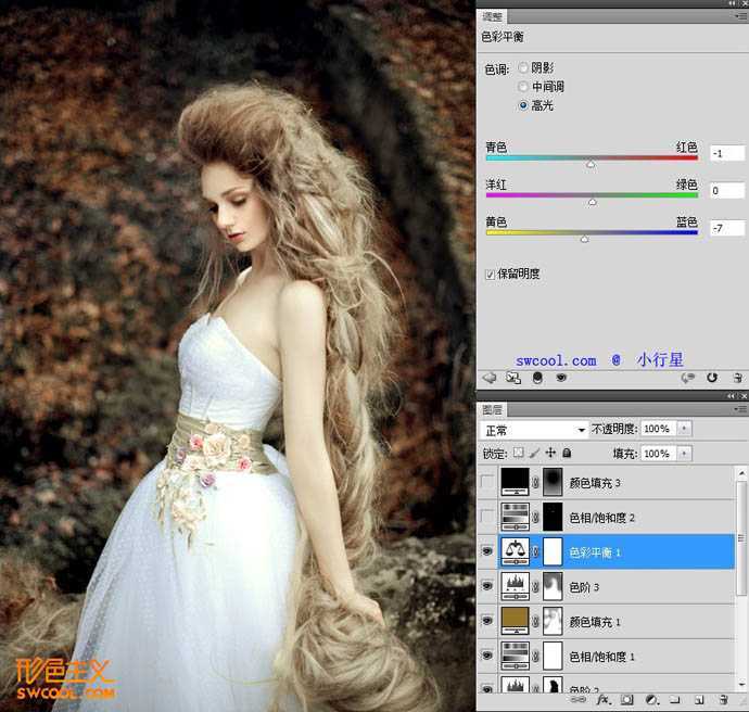 ‘Photoshop为外景人物图片打造出柔美的黄褐色‘