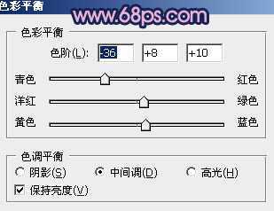 ‘Photoshop将铁轨婚片调制成暗调青蓝色效果‘