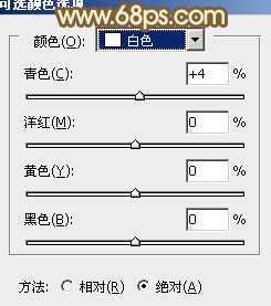 ‘Photoshop为绿树边的美女调制出韩系暖褐色‘