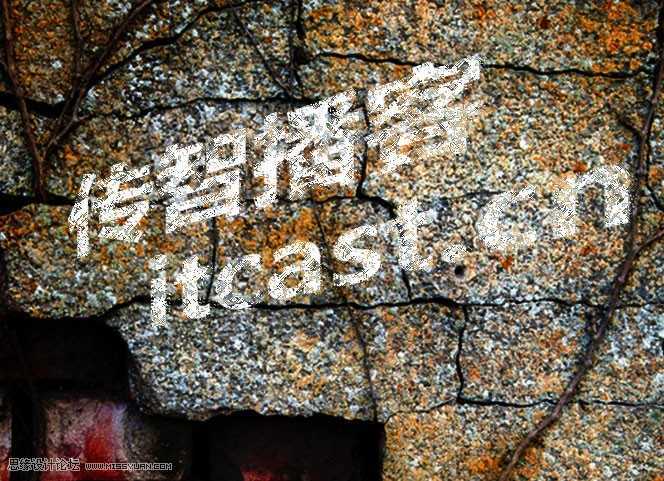 ‘Photoshop制作颓废风格的墙面粉笔艺术字教程‘