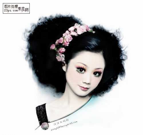 Photoshop教程:为MM制作美丽动人的艺术照