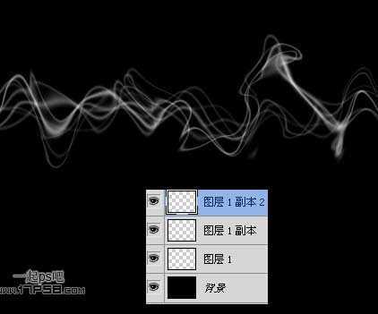 ‘photoshop设计制作出抽象凌乱动态电波‘