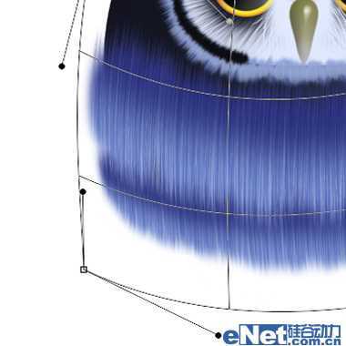 ‘photoshop设计制作可爱的蓝色卡通猫头鹰‘