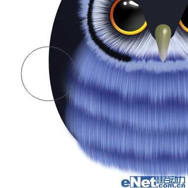 ‘photoshop设计制作可爱的蓝色卡通猫头鹰‘