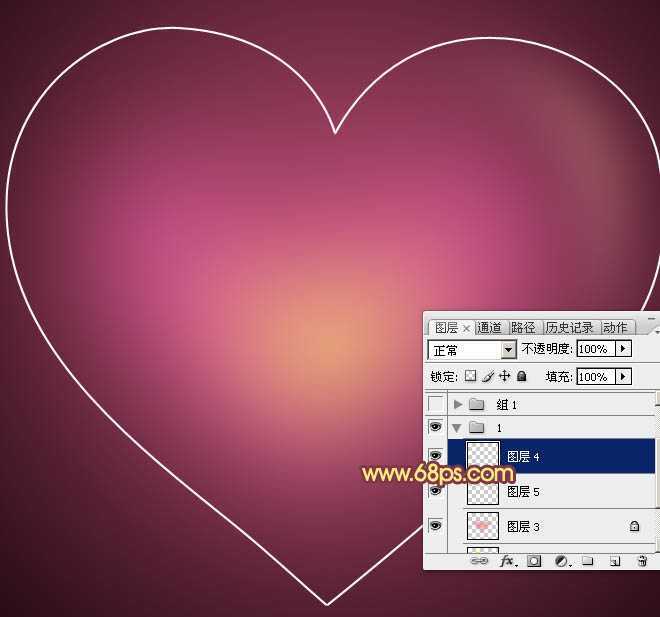 ‘Photoshop打造梦幻的光斑气泡心形‘