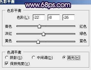 ‘Photoshop为时尚美女增加质感蓝紫色肤色‘