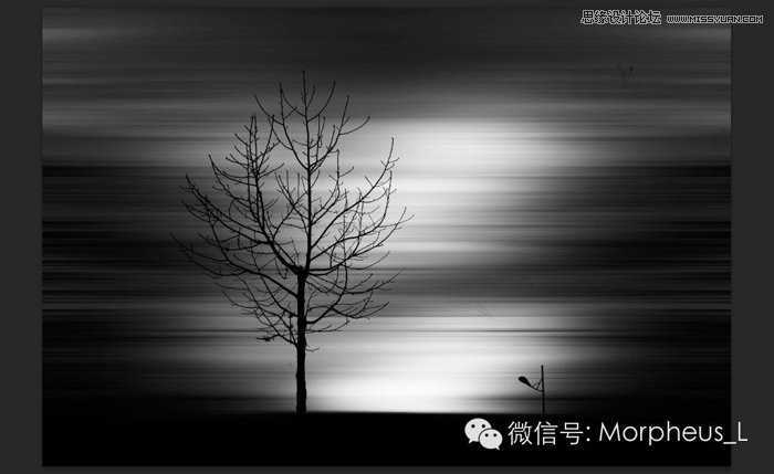 ‘Photoshop调出黑白风格动感背景效果图