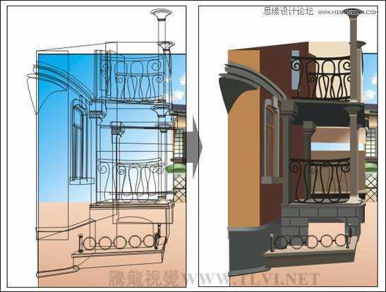 CorelDRAW绘制街道场景教程之欧洲小镇,破洛洛