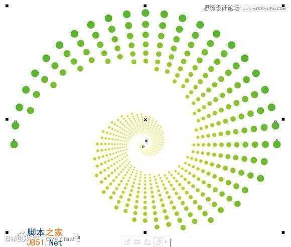 CorelDraw制作漂亮圆点螺旋状效果