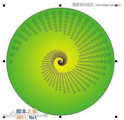 CorelDraw制作漂亮圆点螺旋状效果