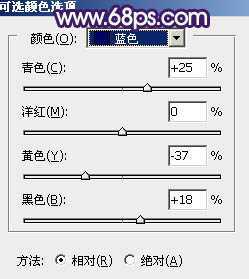 ‘Photoshop调制出淡黄色的秋季铁轨小清新美女图片‘