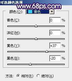 ‘Photoshop调制出淡黄色的秋季铁轨小清新美女图片‘