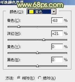 ‘Photoshop为草地上的美女加上古典暗调青黄色‘