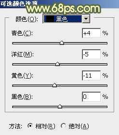 ‘Photoshop为草地上的美女加上古典暗调青黄色‘