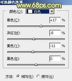 ‘Photoshop为草地上的美女加上古典暗调青黄色‘