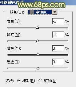 ‘Photoshop为草地上的美女加上古典暗调青黄色‘