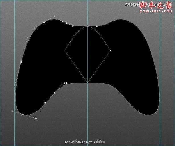 ‘Photoshop绘制逼真的蓝色风格的游戏手柄‘