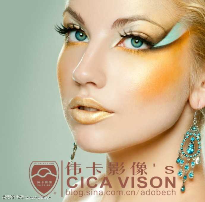 ‘Photoshop为美女头像后期彩妆精修教程‘