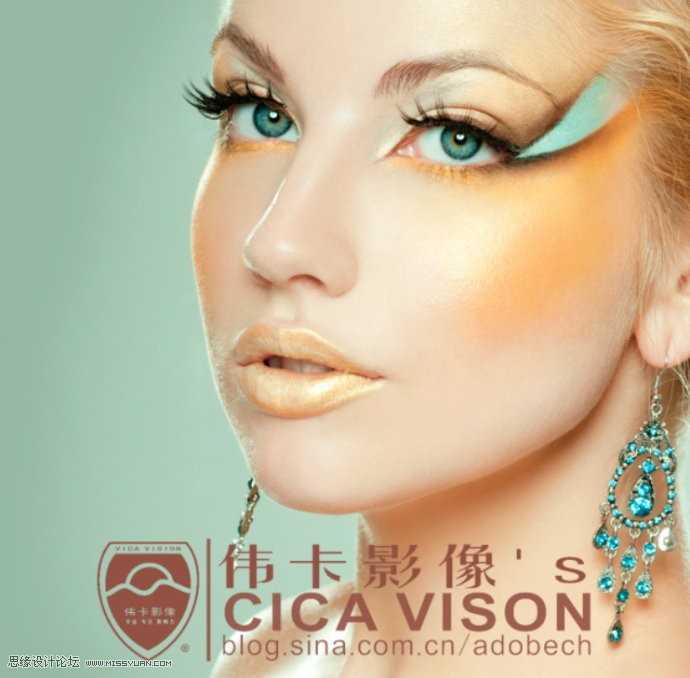 ‘Photoshop为美女头像后期彩妆精修教程‘