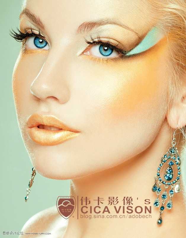 ‘Photoshop为美女头像后期彩妆精修教程‘