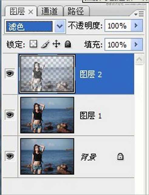 ‘Photoshop将海边美女照片调出与大海一体的柔美通透肤色‘