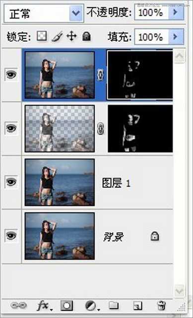 ‘Photoshop将海边美女照片调出与大海一体的柔美通透肤色‘