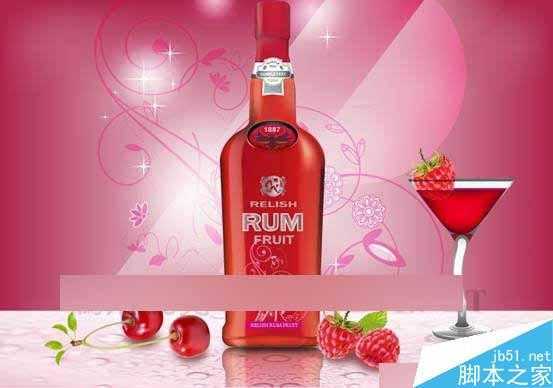 AI网格填充设计红酒海报 脚本之家 AI实例教程