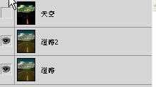 ‘Photoshop调出高清的黄昏色公路图片‘