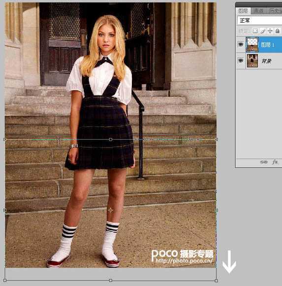 ‘Photoshop将美女图片修出纤细的苗条身材‘