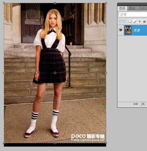 ‘Photoshop将美女图片修出纤细的苗条身材‘