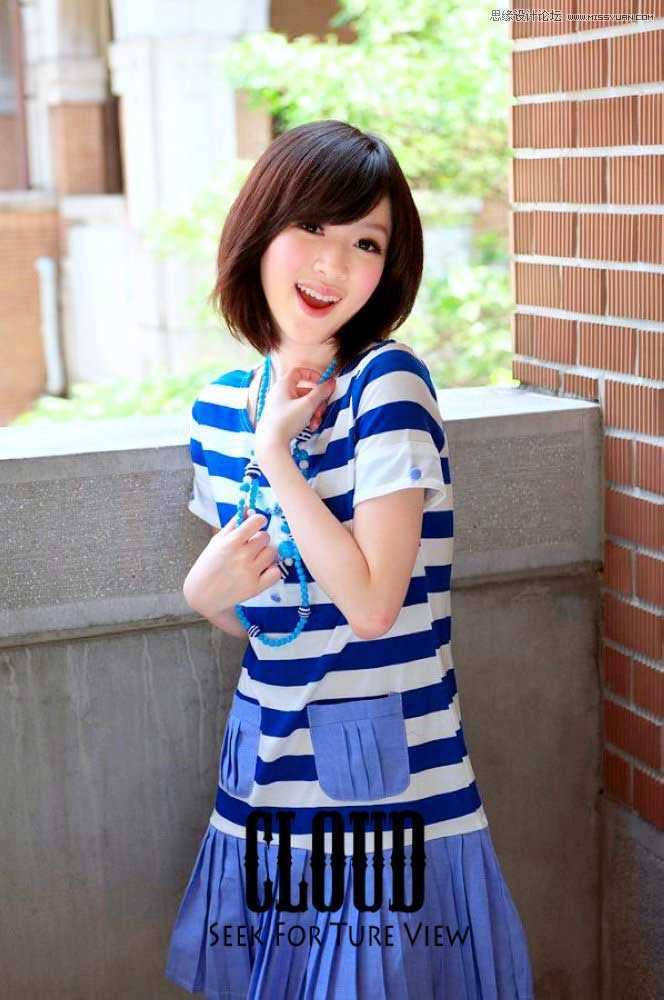 ‘Photoshop调出漂亮可爱妹妹的通透糖水肤色效果‘