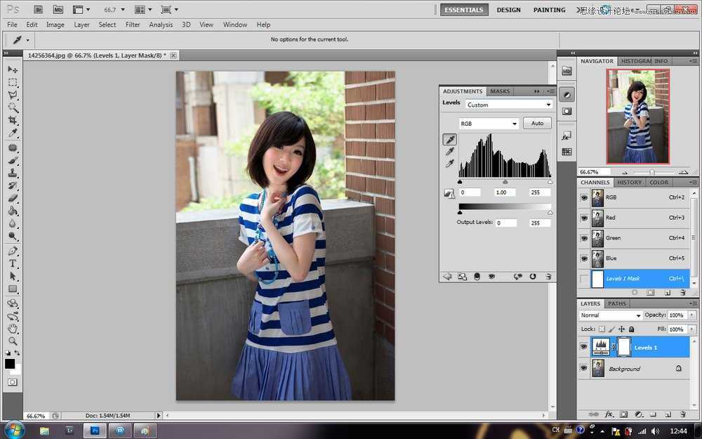 ‘Photoshop调出漂亮可爱妹妹的通透糖水肤色效果‘