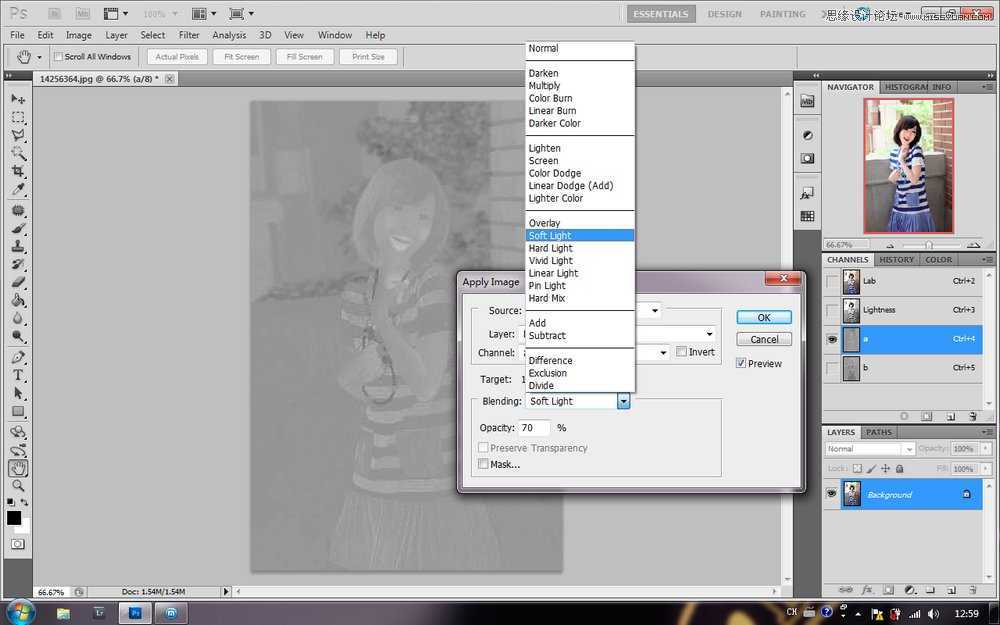 ‘Photoshop调出漂亮可爱妹妹的通透糖水肤色效果‘
