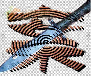 Photoshop教程用定义图案巧绘指纹字特效(2)